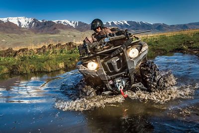 Image showing 6 th Warn VRX ATV Winch, 2,500lb, with Steel Rope and Roller Fairlead, 101025