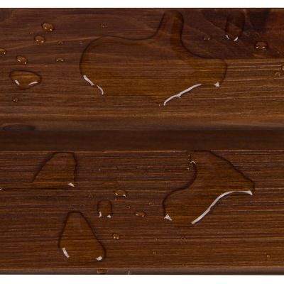 Image showing  Portland Outdoor Patio Rectangular 2-Tiered Wood Adirondack Side Table