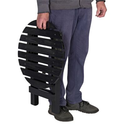 Image showing  Apex Round Outdoor Folding Adirondack End Table (Assembled)