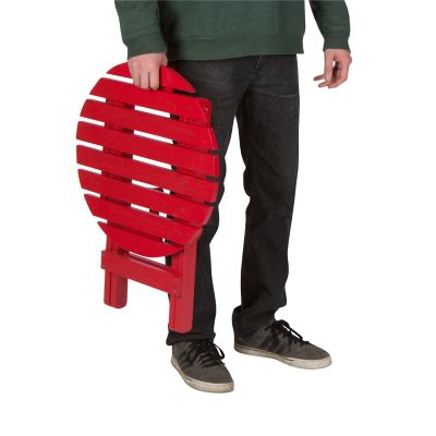 Image showing 3 th Shine Company Apex Round Outdoor Folding Adirondack End Table (Assembled)