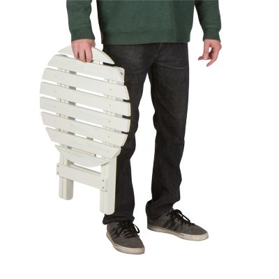 Image showing  Apex Round Outdoor Folding Adirondack End Table (Assembled)