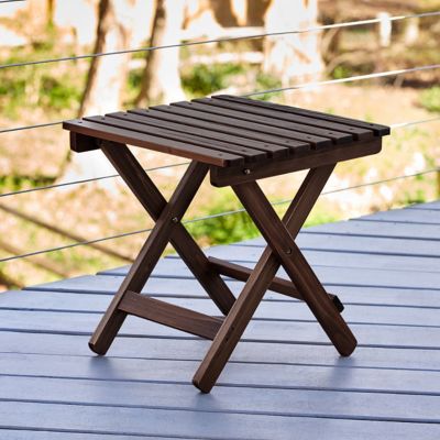 Image showing  Apex Square Outdoor Folding Adirondack End Table (Assembled)
