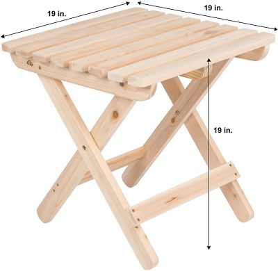 Image showing  Apex Square Outdoor Folding Adirondack End Table (Assembled)