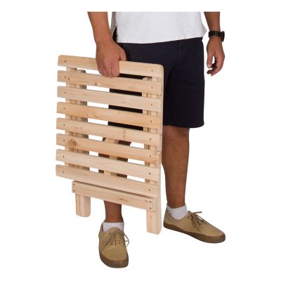 Image showing  Apex Square Outdoor Folding Adirondack End Table (Assembled)