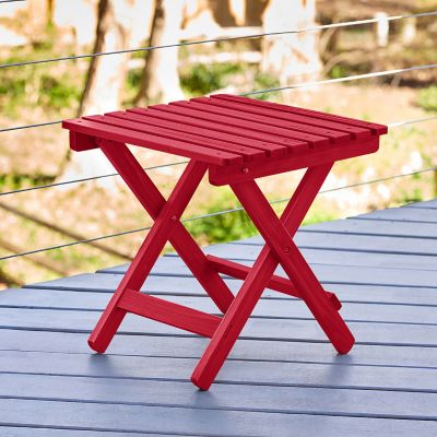 Image showing  Apex Square Outdoor Folding Adirondack End Table (Assembled)
