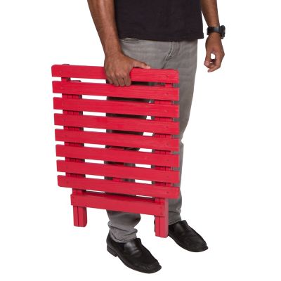 Image showing  Apex Square Outdoor Folding Adirondack End Table (Assembled)