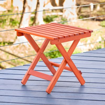 Image showing  Apex Square Outdoor Folding Adirondack End Table (Assembled)