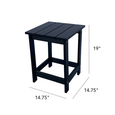 Image showing  Camden Outdoor Portable All-Weather HDPE Adirondack Side Table
