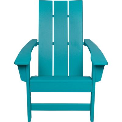 Image showing  Fairfield Modern Slatted All-Weather Poly Resin Lumber Adirondack Chair