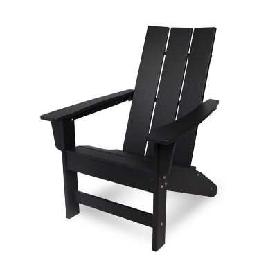 Shine Company Fairfield Modern Slatted All-Weather Poly Resin Lumber Adirondack Chair