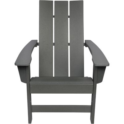Image showing  Fairfield Modern Slatted All-Weather Poly Resin Lumber Adirondack Chair