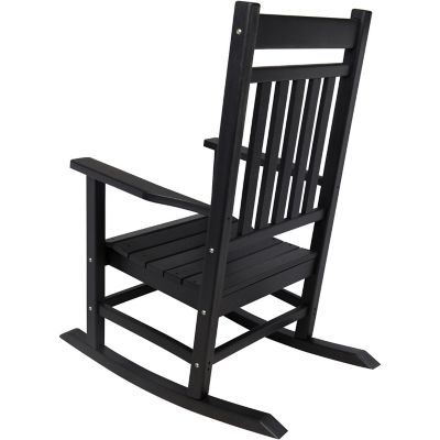 Image showing 4 th Shine Company Marathon All-Weather HDPE Poly Resin Patio Rocking Chair