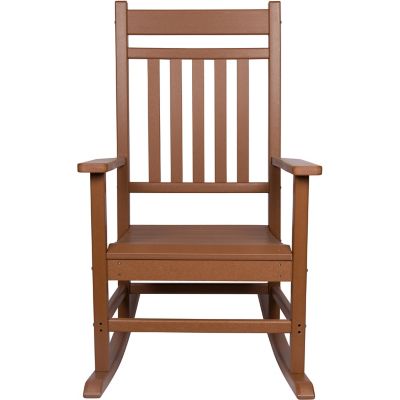 Image showing  Marathon All-Weather HDPE Poly Resin Patio Rocking Chair