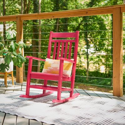 Image showing  Marathon All-Weather HDPE Poly Resin Patio Rocking Chair