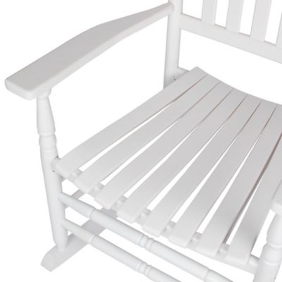 Image showing 5 th Shine Company Heritage Solid Wood Outdoor Patio Rocking Chair