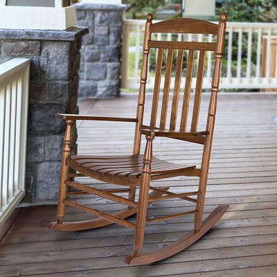 Image showing 1 th Shine Company Heritage Outdoor Patio Wood Rocking Chair, 2 pk.