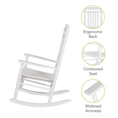 Image showing  Heritage Outdoor Patio Wood Rocking Chair (Set of 2)