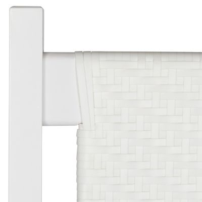 Image showing 4 th Shine Company Cannon Solid Wood Rocking Chair with Weather, Resistant Woven Wicker Back