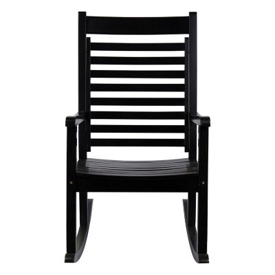 Image showing  Luxor Spacious Porch Rocker Solid Wood Outdoor Rocking Chair