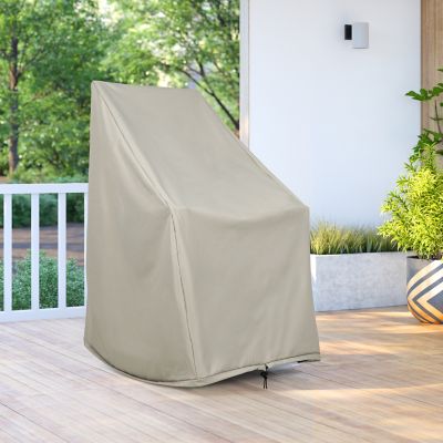 Image showing  Heavy-Duty Gray Weatherproof Patio Rocking Chair Covers, 45.25 H x 34.25 D x 27.25in. W (Set of 2), 4361-2BX