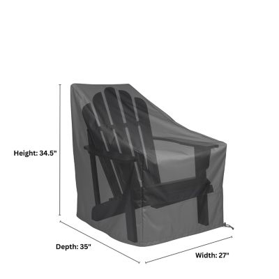 Image showing  Heavy Duty Weatherproof Black Adirondack Chair Cover, 4371BK