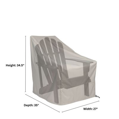 Image showing  Heavy Duty Weatherproof Gray Adirondack Chair Cover (Set of 2), 4371GY-2BX