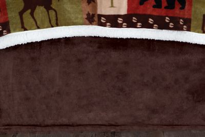 CARSTENS Plush Bed Skirt, Brown