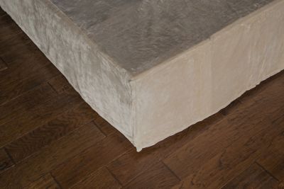 Image showing  Tan Plush Bed Skirt