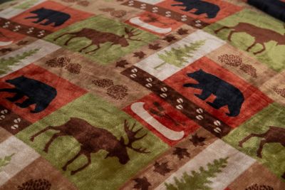 Image showing  Patchwork Lodge Plush Bedding
