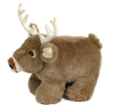 Image showing  Plush White Tail Deer Coin Bank