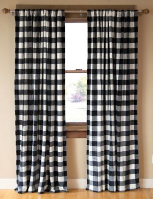 CARSTENS Lumberjack B&W Plaid Drapes