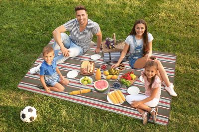 Image showing  Polyester Picnic Blanket, 80 in. x 60 in.