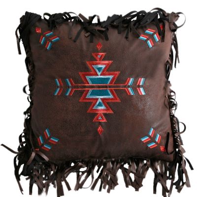 CARSTENS Southwest Embroidered Cross Pillow