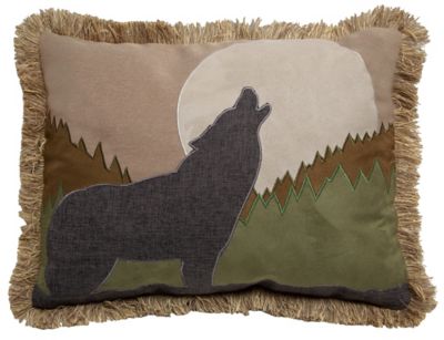 CARSTENS Howling Wolf Pillow