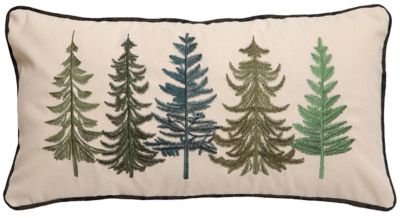 CARSTENS Row of Pine Trees Pillow