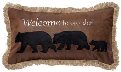 CARSTENS Welcome To Our Den Pillow