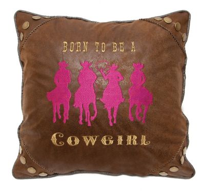 CARSTENS Born To Be A Cowgirl Pillow