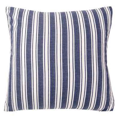 CARSTENS Dark Denim Stripe Pillow