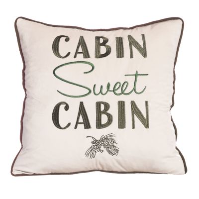 CARSTENS Sweet Cabin Squared Pillow