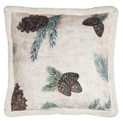 CARSTENS Pinecone Plush Pillow