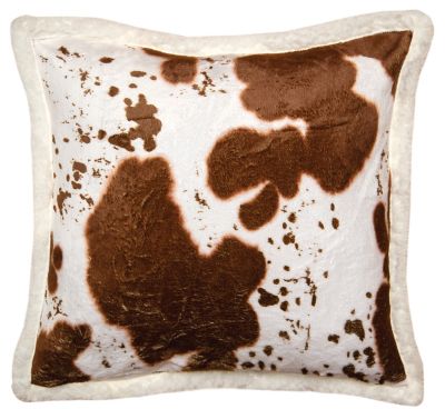 CARSTENS Hair On Hide Plush Sherpa Pillow