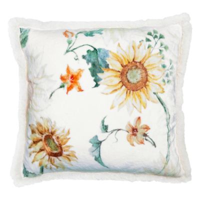 CARSTENS Sunflower Plush Sherpa Pillow