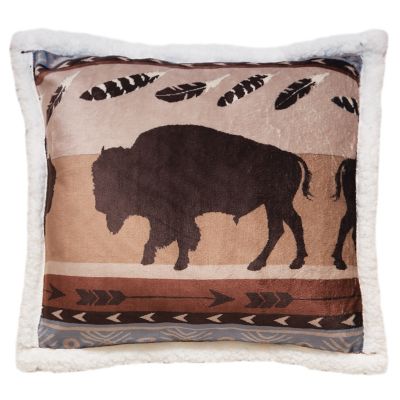 Wrangler Buffalo Plush Pillow