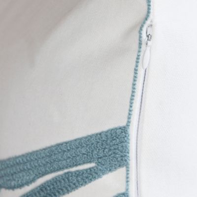 Image showing 2 th CARSTENS Blue Starfish Chain Stitch Pillow