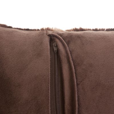 Image showing 2 th CARSTENS Plush Faux Fur Pillow