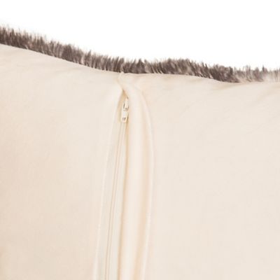 Image showing 3 th CARSTENS Plush Faux Fur Pillow