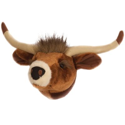 CARSTENS Small Longhorn Plush Trophy Head