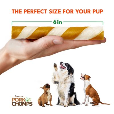 Image showing  Mini Peanut Butter Flavor Twist Dog Chew Treats, 4 ct.