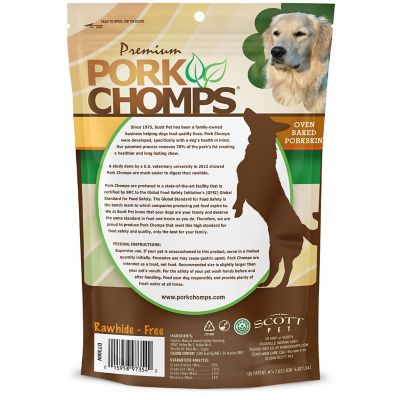 Image showing 6 th Pork Chomps Mini Peanut Butter Flavor Twist Dog Chew Treats, 4 ct.