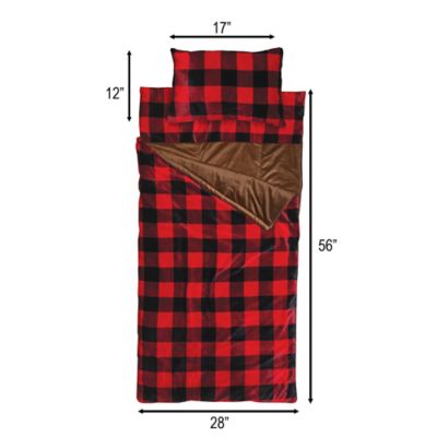 Image showing  Red Lumberjack Slumberbag 28"x56"